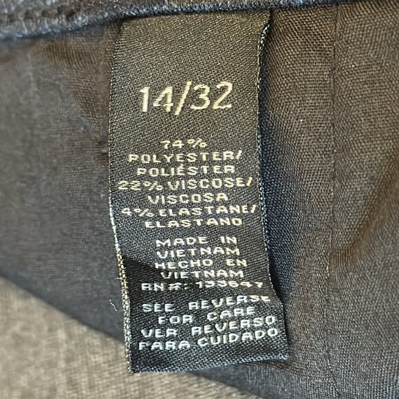 LVPL Women's Ladies Knit Trouser Black Blue Size 14/32 - Picture 9 of 9